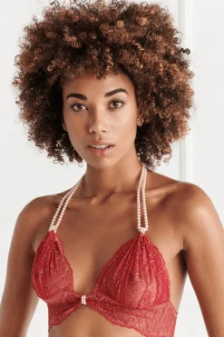 Red Lingerie | Sexy Lingerie>Bracli Sydney Pearl Bra Red