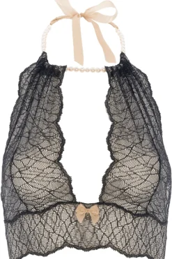 Sexy Lingerie | Halterneck Bras>Bracli Sydney Pearl Bralette Black