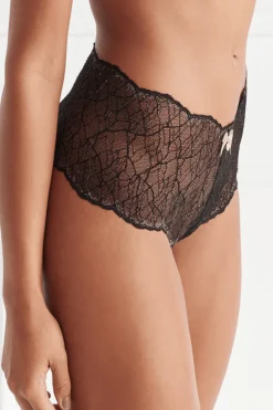 Sexy Lingerie | High Waist Thongs And Knickers>Bracli Sydney Pearl Panty Black