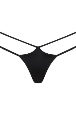 Crotchless Lingerie | Thongs & G-strings>Coco de Mer Sylph Thong Black