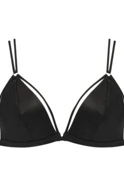 Wireless Bras | Triangle Bras>Coco de Mer Sylph Triangle Bra, Size M (UK 10-12) Black