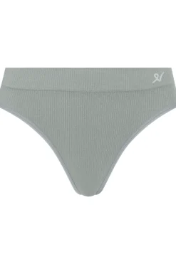 £30 And Under | Briefs>Nudea Tencel™ Seamless High Leg Brief in Storm Grey, Size XS (UK 6-8)