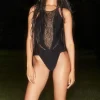Bodysuits & Playsuits>Sarda Tomorrowland x Greta Special Panty Body in Black