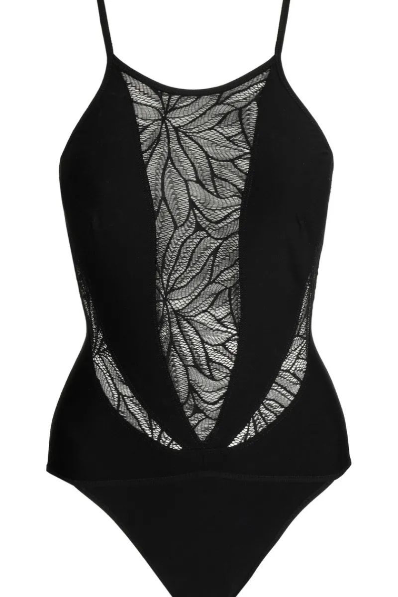 Bodysuits & Playsuits>Sarda Tomorrowland x Greta Special Panty Body in Black
