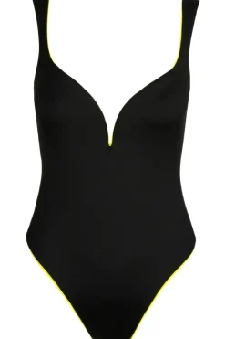 Swimsuits | Plunge Bras>Sarda Tomorrowland x Greta Plunge Swimsuit in Black