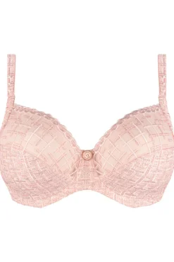 Luxury French Lingerie | Underwired Bras>Louisa Bracq Tweegy Embroidered Full Cup Bra NudeRose