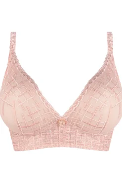 Luxury French Lingerie | Wireless Bras>Louisa Bracq Tweegy Embroidered Wireless Bralette NudeRose