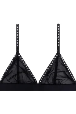 Wireless Bras | Triangle Bras>Love Stories Uma Unpadded Bralette Black