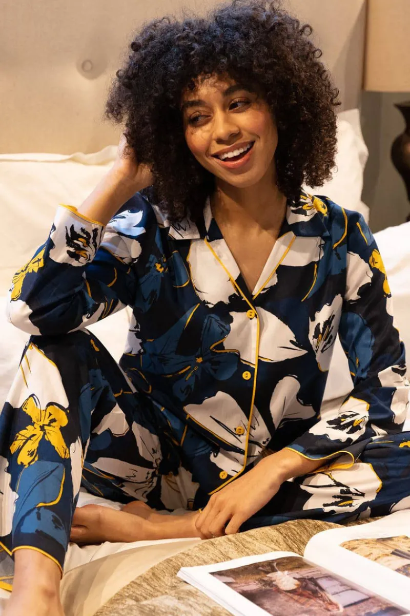 Pyjama Tops | £30 And Under>Cyberjammies Verity Floral Print Pyjama Top Multi