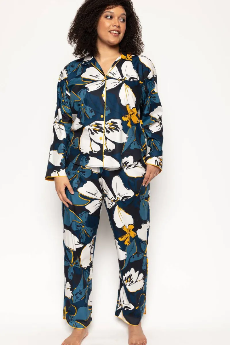 Pyjama Tops | £30 And Under>Cyberjammies Verity Floral Print Pyjama Top Multi