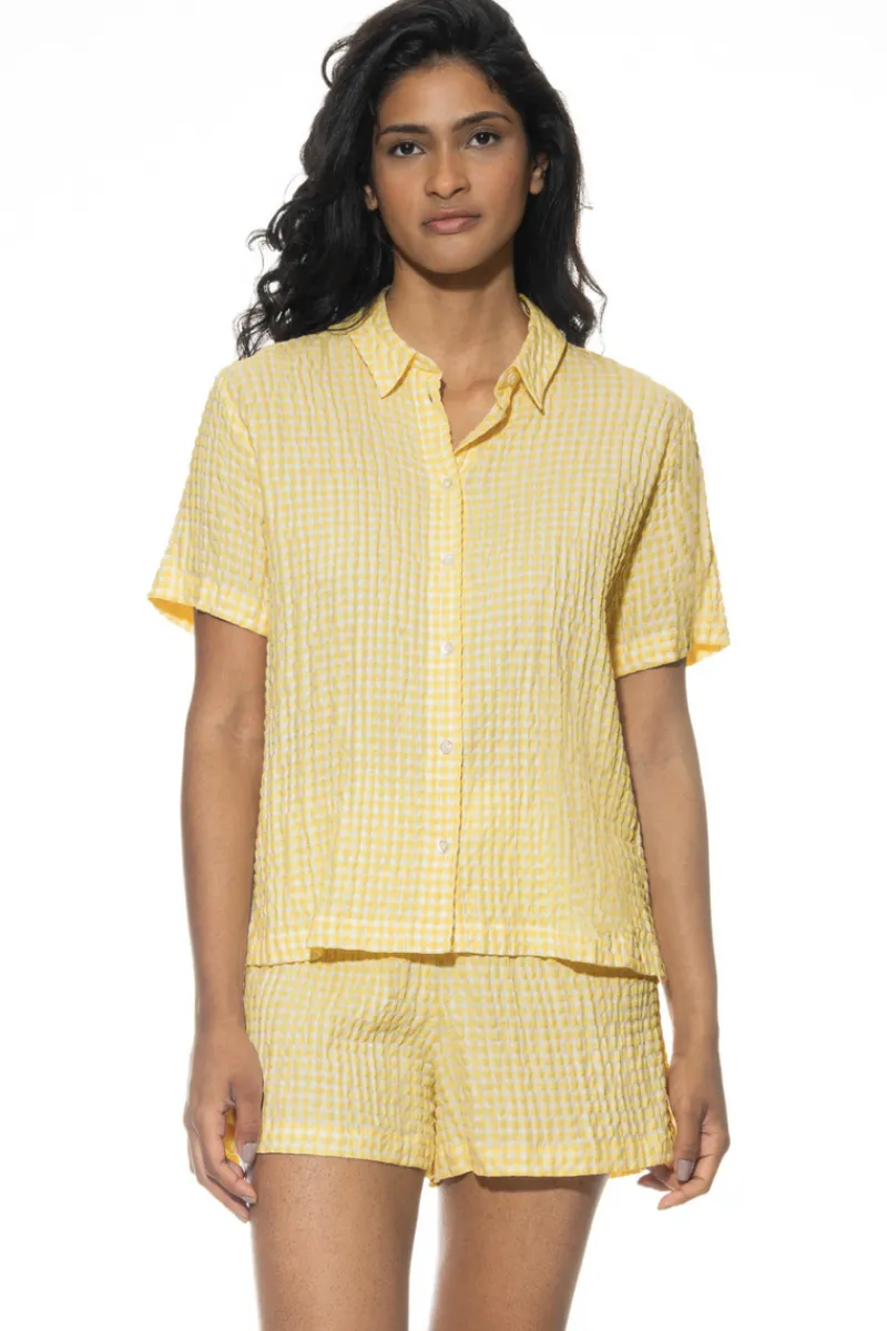 Pyjama Sets | Mother's Day>Mey Vichy Dream Short Pyjama Set LemonButterfly
