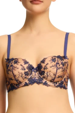 Sheer Lingerie | Balconette Bras & Demi Bras>Dita Von Teese Victresse Balconette Bra in After Dark