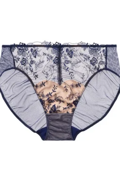 Sheer Lingerie | Briefs>Dita Von Teese Victresse High Waist Brief in After Dark