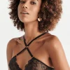 Sexy Lingerie | Sheer Lingerie>Bracli Vienna Crossed Bra Black