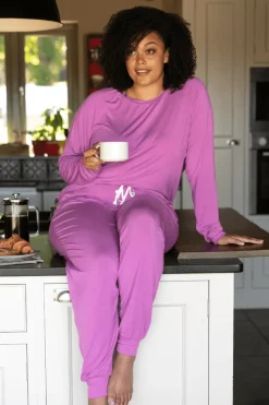Pyjama Pants & Shorts | £30 And Under>Cyberjammies Viola Pink Jersey Pyjama Pants