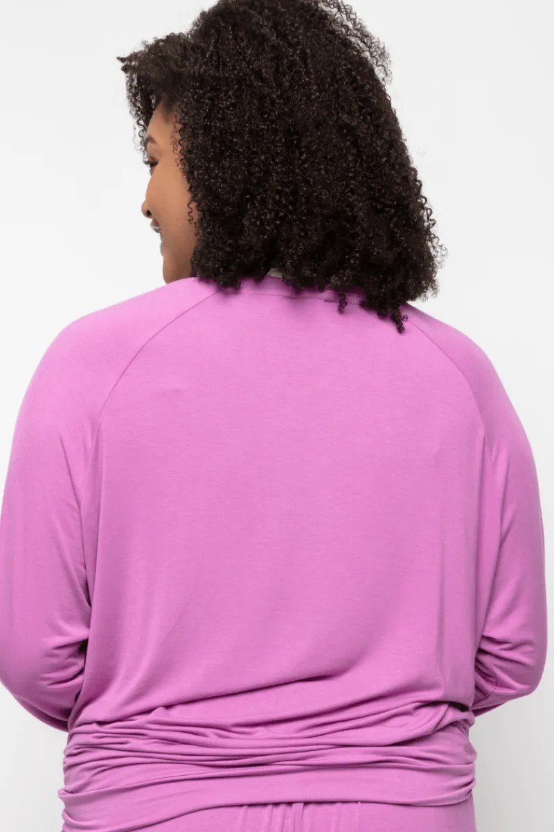 Pyjama Tops | £30 And Under>Cyberjammies Viola Slouch Jersey Pyjama Top Pink