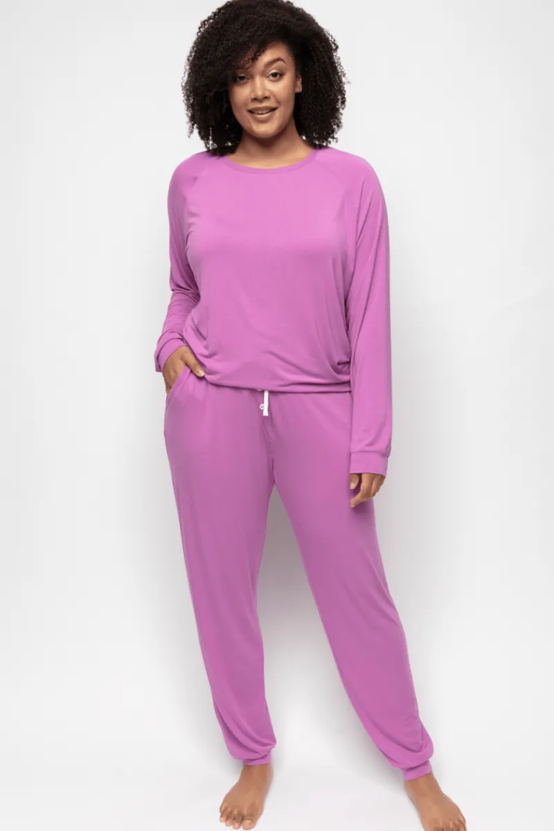 Pyjama Tops | £30 And Under>Cyberjammies Viola Slouch Jersey Pyjama Top Pink