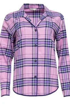 £30 And Under>Cyberjammies Violet Check Pyjama Top Multi