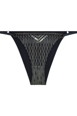 Sexy Lingerie | Luxury French Lingerie>Aubade Voodoo Kiss Mini Coeur Brief MilleniumBlack