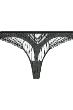 Sexy Lingerie | Luxury French Lingerie>Aubade Voodoo Kiss Tanga Thong MilleniumBlack