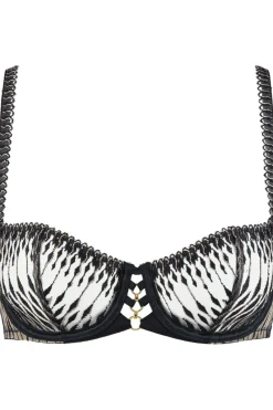 Sexy Lingerie | Luxury French Lingerie>Aubade Voodoo Kiss Underwired Half Cup Bra MilleniumBlack