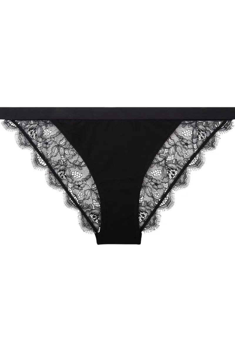 Sheer Lingerie | Briefs>Love Stories Wild Rose Brief Black