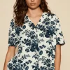 Pyjama Tops | Ready To Wear>Underprotection Wilda Short Sleeve Pyjama Shirt Black