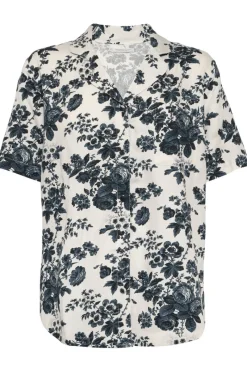 Pyjama Tops | Ready To Wear>Underprotection Wilda Short Sleeve Pyjama Shirt Black