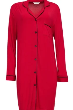 Red Lingerie>Cyberjammies Windsor Jersey Nightshirt Red