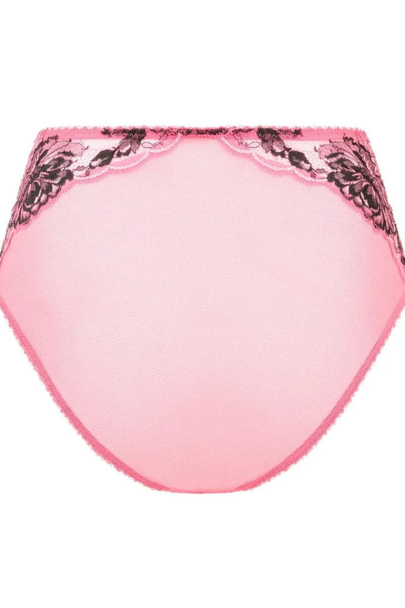 £30 And Under | High Waist Thongs And Knickers>Agent Provocateur Yara High Waist Brief, Size 2 (UK 8) Pink/Black