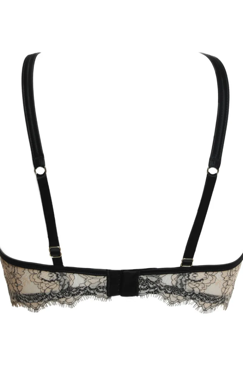 Underwired Bras | Balconette Bras & Demi Bras>Prelude You Want It Darker Underwire Fantasy Bra Black