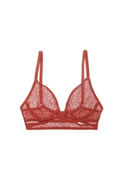 Red Lingerie | Wireless Bras>Else Zoe Soft Cup Bra, Size XS (UK 32B-34A) Paprika