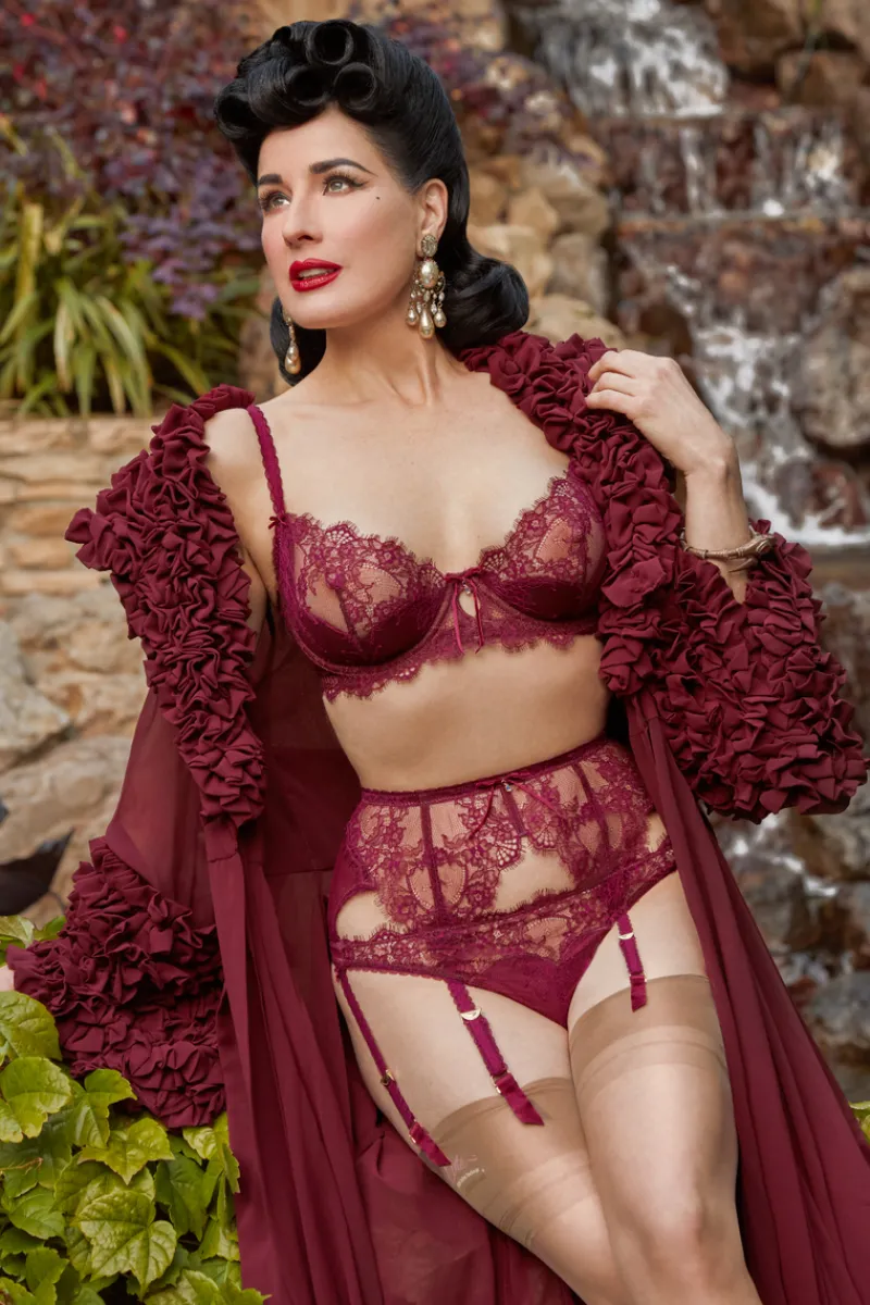 Mother's Day | Red Lingerie>Dita Von Teese Zsa Zsa Balconette Bra Mulberry