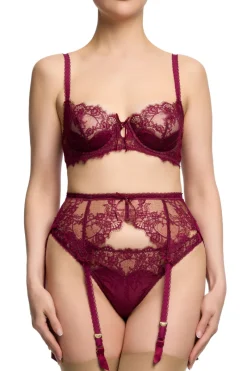 Mother's Day | Red Lingerie>Dita Von Teese Zsa Zsa Suspender Mulberry